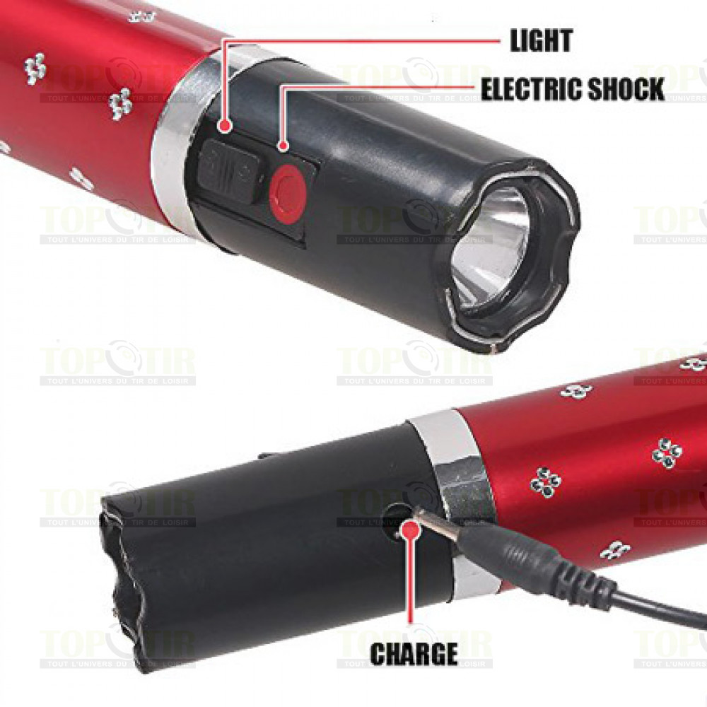 Taser Shocker Feminin Make Up Rouge à lèvre ROSE 2.000.000V Rose