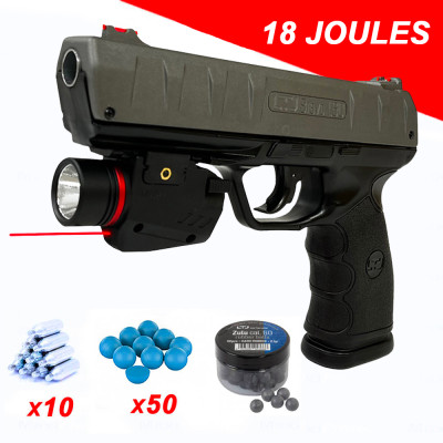 Pack pistolet KIMAR LTL bravo cal.50 + munitions + micro laser rouge