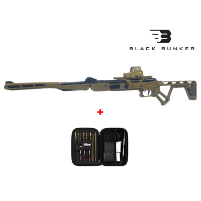 Pack carabine Black Bunker BM8 Air Rifle Tactical TAN 19.9 joules cal. 4.5mm + viseur holographique tan 